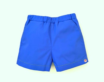 Easy shorts pattern for boys and girls. PDF sewing pattern for baby, toddlers and children. 0m-13y