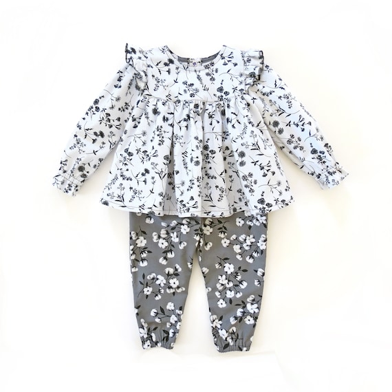 Baby Top & Pants PDF Sewing Pattern Set. Digital Pattern for Etsy