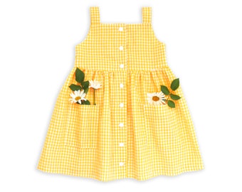 Toddler girl sewing pattern. The Hamptons PDF layered dress pattern, 0m-6y