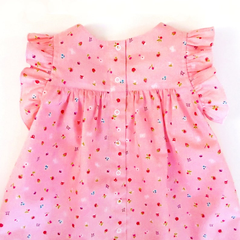 Baby dress sewing pattern for newborn, infant, toddler, little girls. Sizes: 0m-6y image 10
