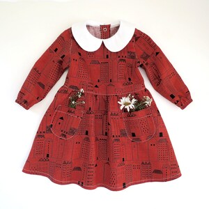 Baby &amp; Toddler Girl Dress Pattern. Long Sleeve Dress PDF Pattern. 0m-6y - Etsy
