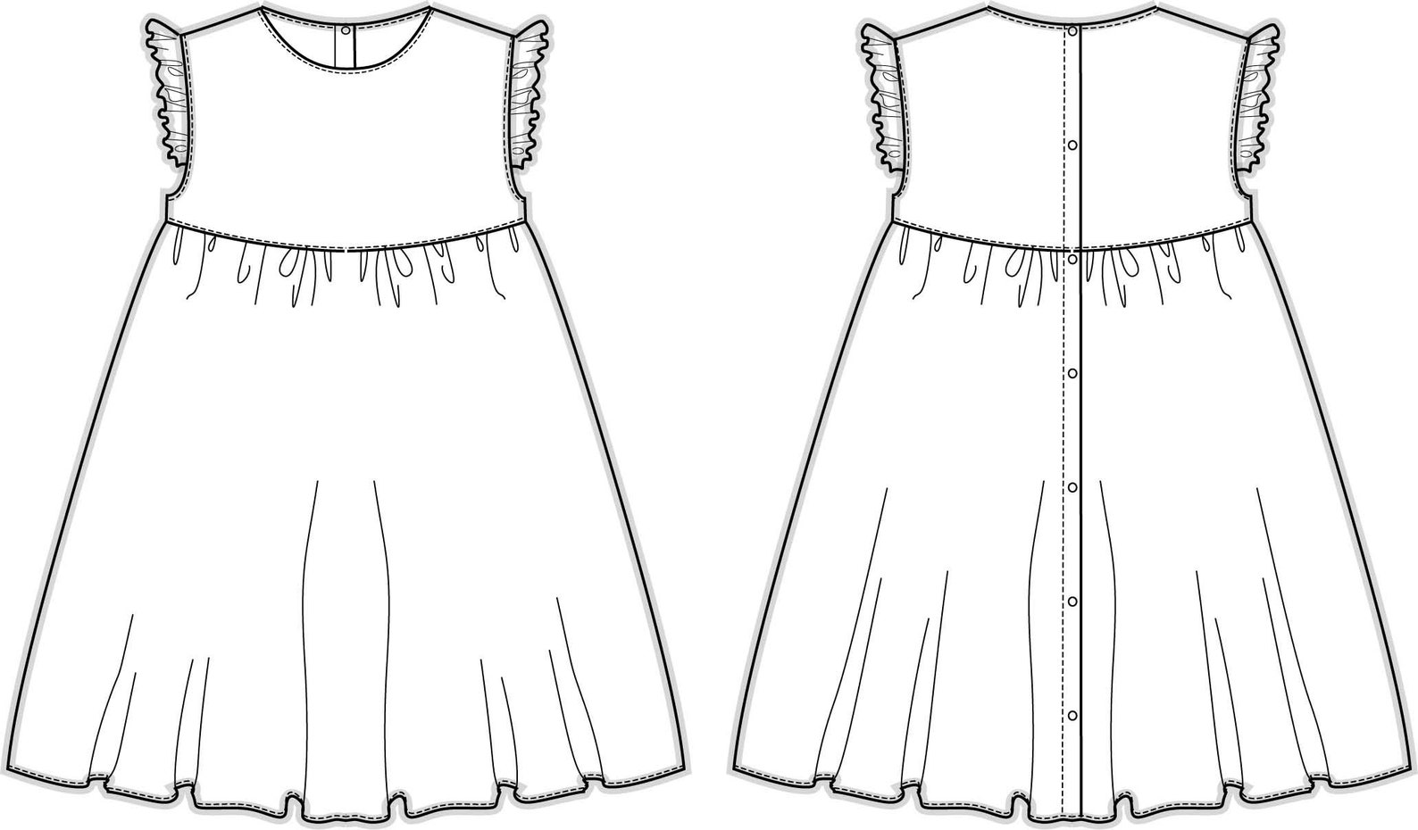 Vienna Baby Dress Pattern. Toddler and Little Girls PDF Etsy