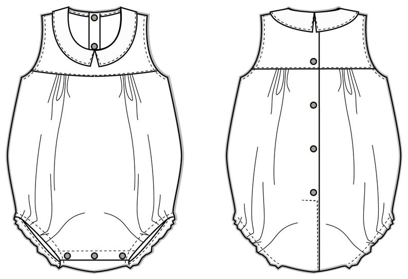 Bubble Romper Pattern for Baby Toddler Infant Newborn. Etsy