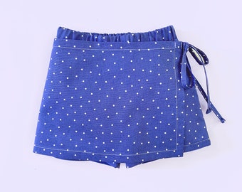 Skortshorts naaipatroon voor meisjes. Palm Beach skortpatroon voor babymeisjes, peutermeisjes en kinderen. 0m-13j