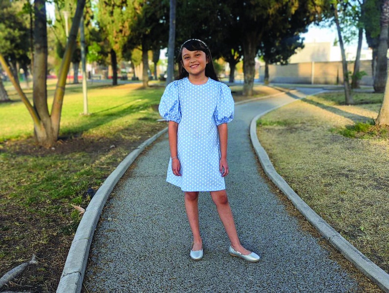 Alexandra girls dress pattern. PDF sewing pattern. zdjęcie 5