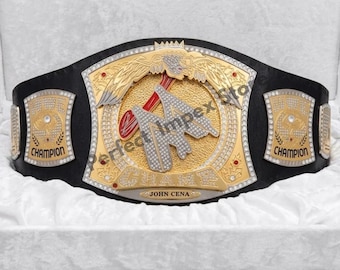 Premium Wrestling Gürtel Custom Spinner Design, Metall & Leder Nachbildung