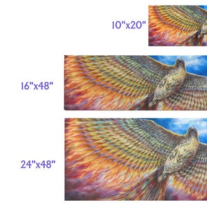 Red Tailed Hawk Turned Phoenix, Rainbow Phoenix, Rebirth and Renewal Symbol image 6