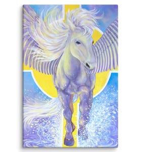 Pegasus Wall Art, Magical Mythic Winged Horse Art for Home