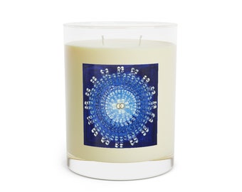 Ancestral Mandala Candle, Vesica Piscis Art Candle, Ancestral Luminary Gift