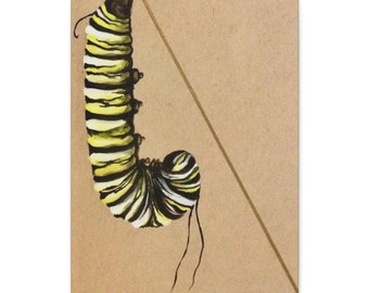 Caterpillar Spirit Guide Canvas Print, Metamorphosis Wall Art