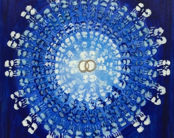 Healing Mandala Indigo Hands, Seven Generations Mandala, Ancestral Medicine Mandala