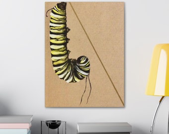 Caterpillar Wall Art Print, Metamorphosis Artwork
