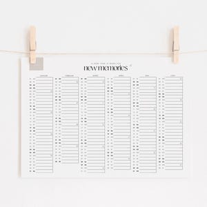 Poster calendar, 2026 | Printable | Annual calendar, annual planner, annual calendar digital