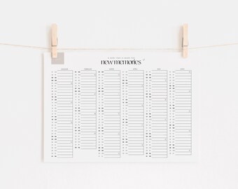 Poster calendar, 2026 | Printable | Annual calendar, annual planner, annual calendar digital