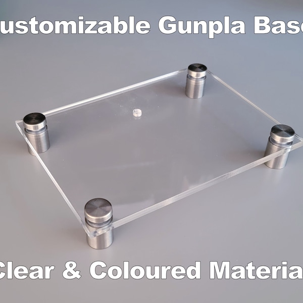 Base de Plamo Acrílico Personalizable - Material Transparente - ¡Lea la descripción!