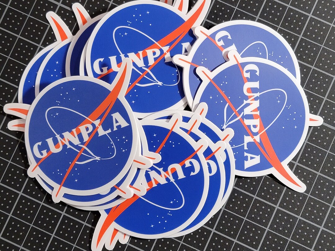 NASA Inspired Gunpla Sticker Etsy