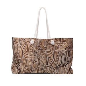 Bohemian Pattern Weekender Bag, Travel Tote, Beach Bag, Stylish Gym Bag, Weekend Getaway Accessory, Modern Travel Organizer
