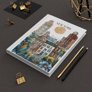 New York City Hardcover Journal, Travel Diary for NYC Lovers, Gift for Writers & Students, Urban Sketchbook, Art Journal