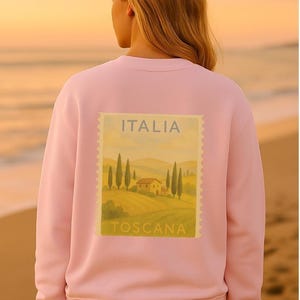 Toscana Fields Italy Sweatshirt, Italian Landscapes Sweater,Tuscany Italy Crewneck, Italy Vacation,Mediterranean Travel,Traveller Gifts