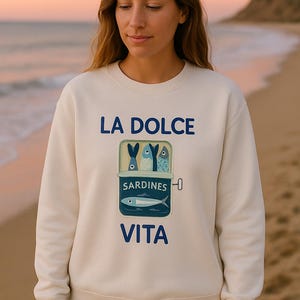 La Dolce Vita Italy Sweatshirt Tomato Girl summer Crewneck Coastal Granddaughter Amalfi Coast Shirt Lemon Shirt Plus Sizing
