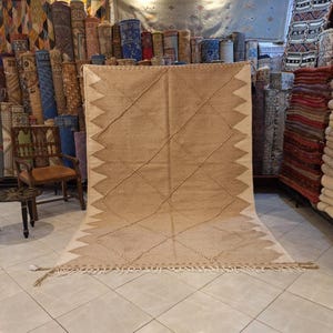 Alfombra Kilim marroquí, Alfombra Kilim bereber, Alfombra de tejido plano, Alfombra de área marroquí tejida a mano, Alfombra geométrica de lana, Alfombra marroquí auténtica, Alfombra de 6 x 9 pies