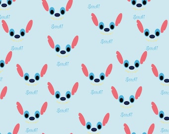 Cute Stitch Eyes,Cotton Fabric,Kids DIY Fabric,Sold By Half Yard