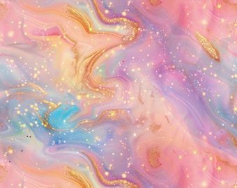 Colorful Aurora Gradient Pattern Cotton Fabric-Gradient Pink Pattern Fabric Sold by Half Yard