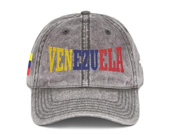 Vintage Venezuela Baseball Heritage Dad Hat Embroidered Retro Style Cap