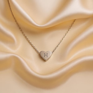 Heart Initial Necklace Gift, Heart Letter Necklace, Letter Customized Necklace, Initial Personalized Necklace, Letter Pendant For Mother