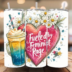 Gevoed door koffie en feministische woede png, koffiefeminisme png, koffiefeminisme png, sublimatiefeminisme png