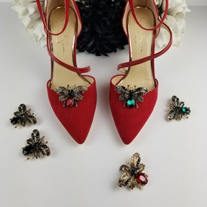 Shoe Clips, bee shoe clip,rhinestone shoe clip