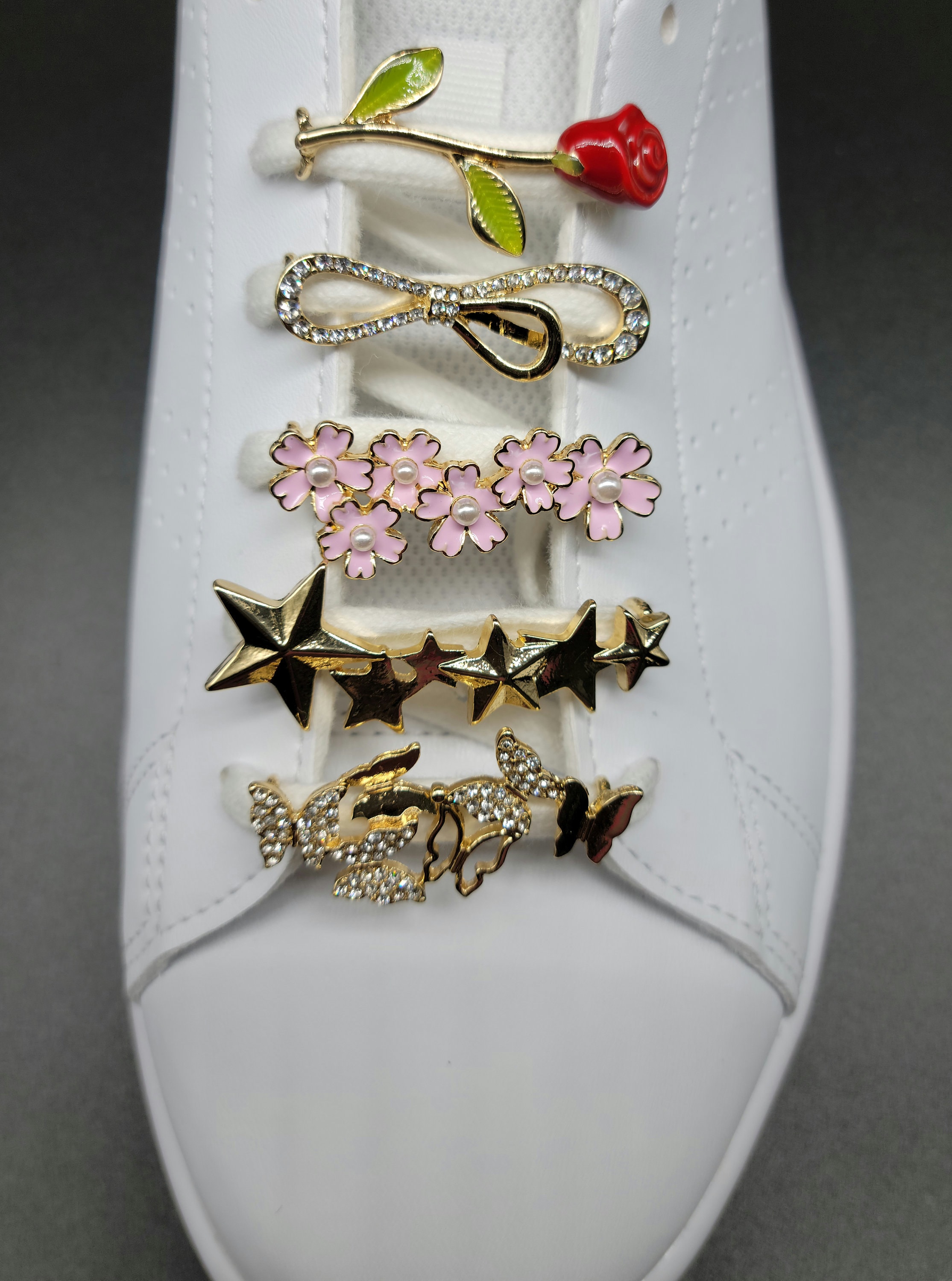 Silver shoe lace charm shoelace decoration lace locks Etsy