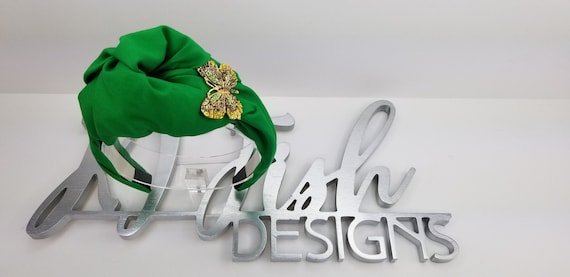 Handmade Voluminous Top Knot Headband With Rhinestone  display picture 1