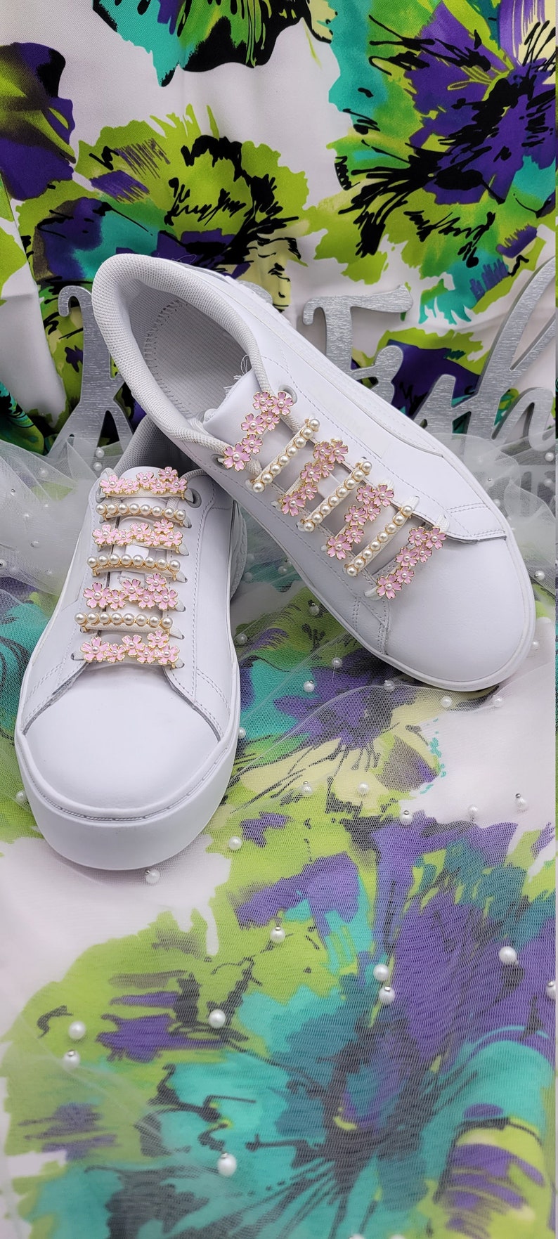 Gold Plated Sneaker Lace Charms: Shoe Jewelry Decoration, Set of 14 - Etsy