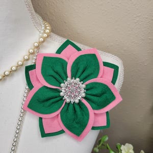 Felt African Violet Brooch: Wool Corsage Pin, Statement Accessory