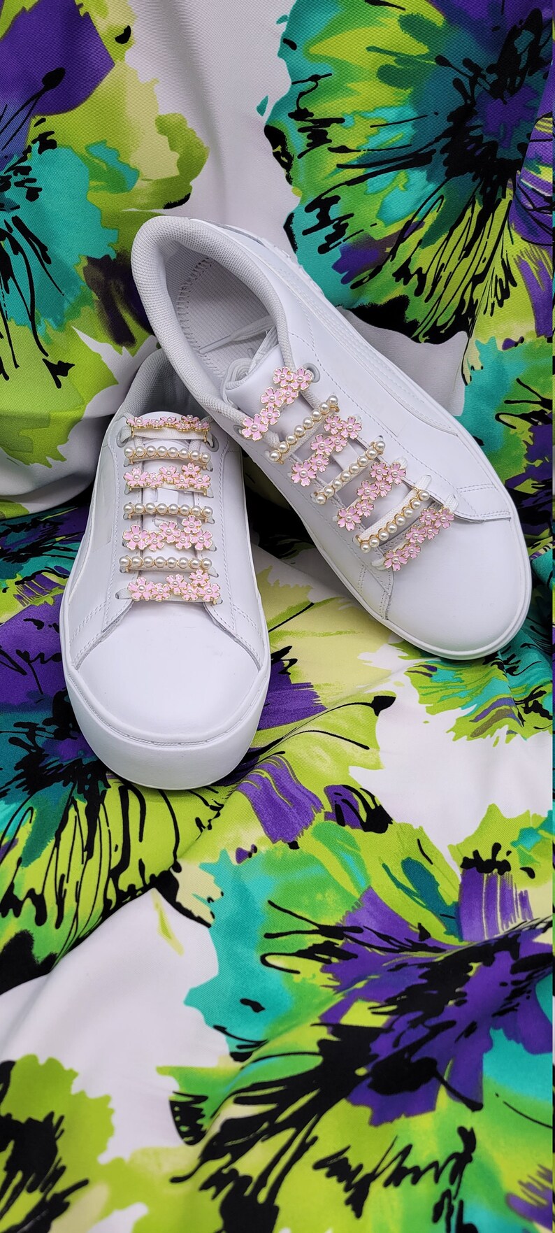 Gold Plated Sneaker Lace Charms: Shoe Jewelry Decoration, Set of 14 - Etsy