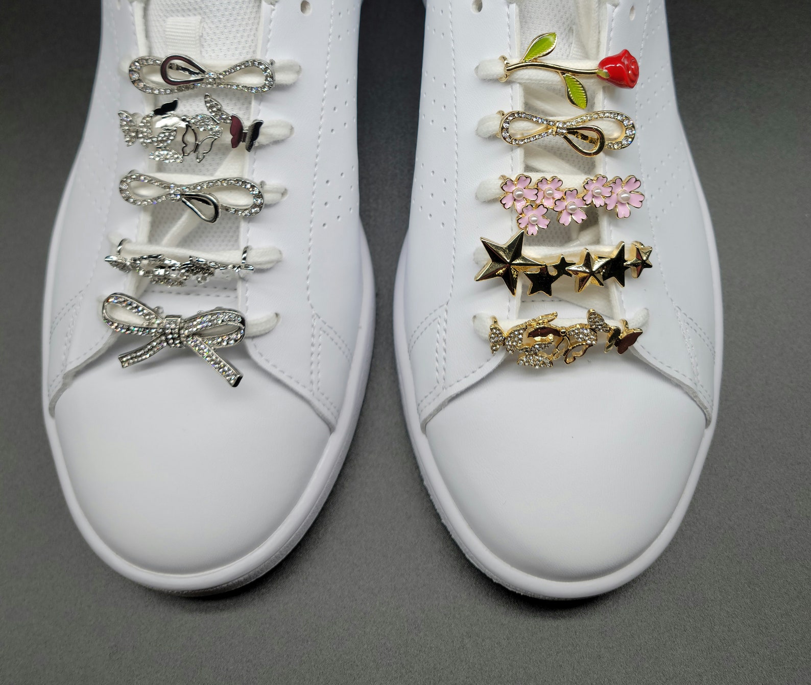 Silver shoe lace charm shoelace decoration lace locks Etsy