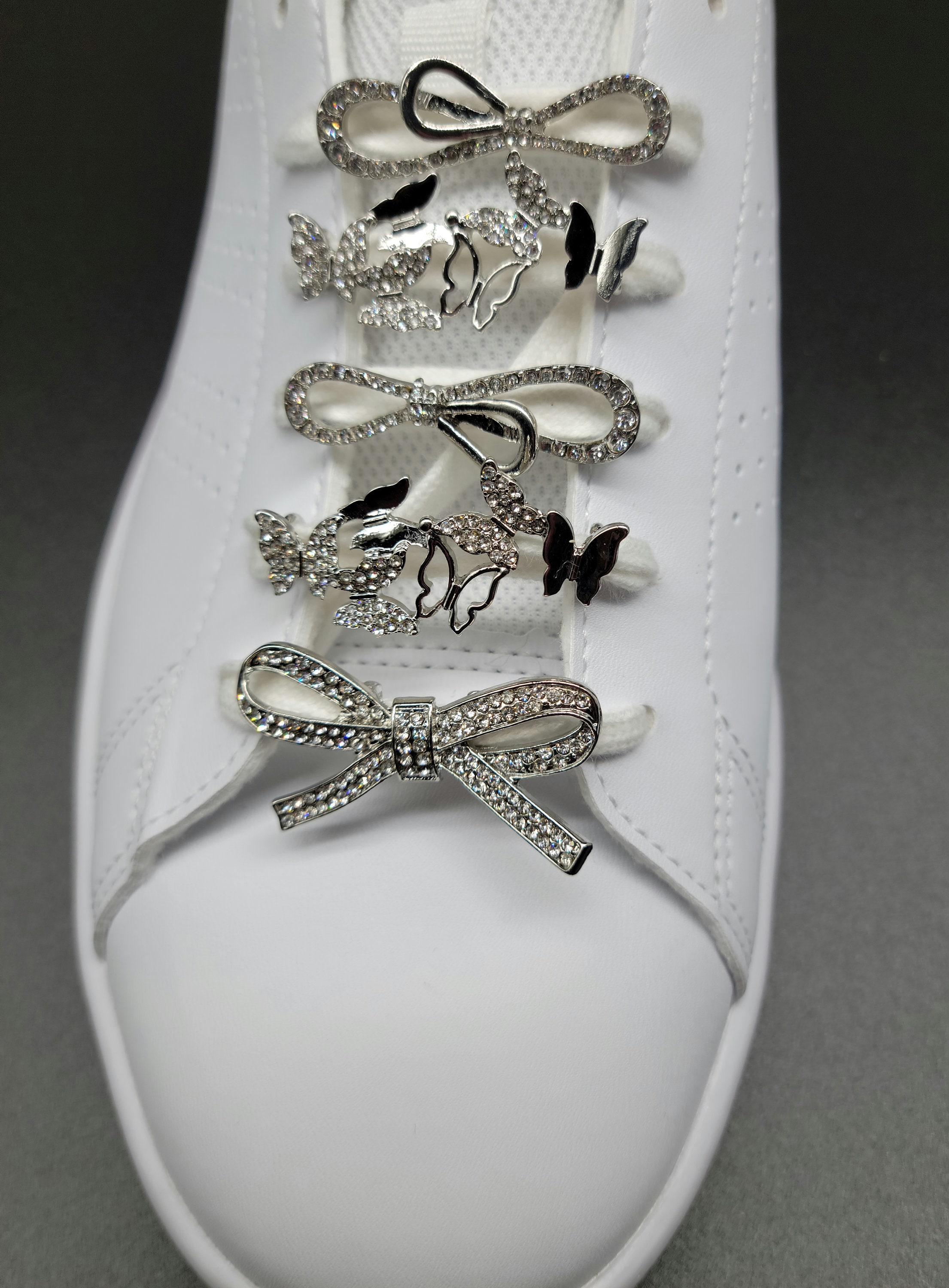 Silver shoe lace charm shoelace decoration lace locks Etsy