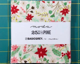 25th and Pine basicgrey moda fabric Charm Pack oop htf