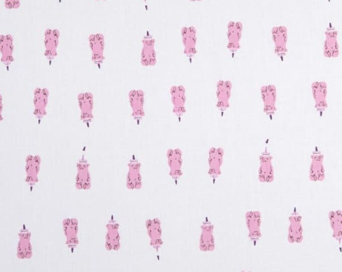 Heather Ross FQ or More Far Far Away Honey Bears Lilac Windham Fabrics ...