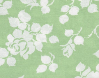 Delilah Tanya Whelan FQ or more Rosie green white Free Spirit fabrics oop htf