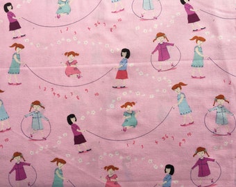 Hello Petal Aneela Hoey Jump Rope pink moda fabric FQ or more