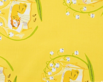 Heather Ross Far Far Away 2 Sleeping Beauty yellow FQ or more Windham fabrics oop htf