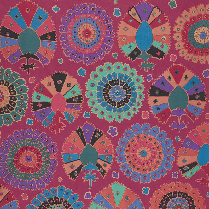 Kaffe Fassett - Fat Quarter Yard - 18" X 22" - Turkish Delight Wine ...