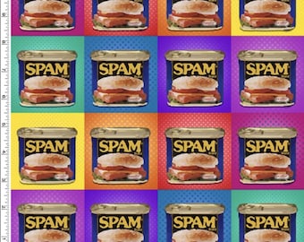 Spam - Pop Art - FQ or more - Michael Miller fabric - oop htf