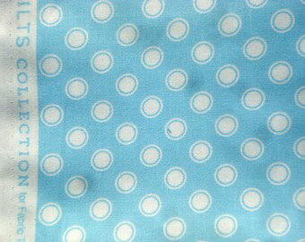 Blossom Reel circle dot sky blue DS Quilts Denyse Schmidt fabric FQ or more