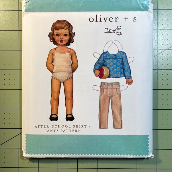 Oliver + S After-School Shirt + Pants paper sewing pattern sizes 5-12