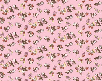 Milk Sugar & Flower shy FQ or more Magpie pink Elea Lutz Penny Rose Fabrics oop htf