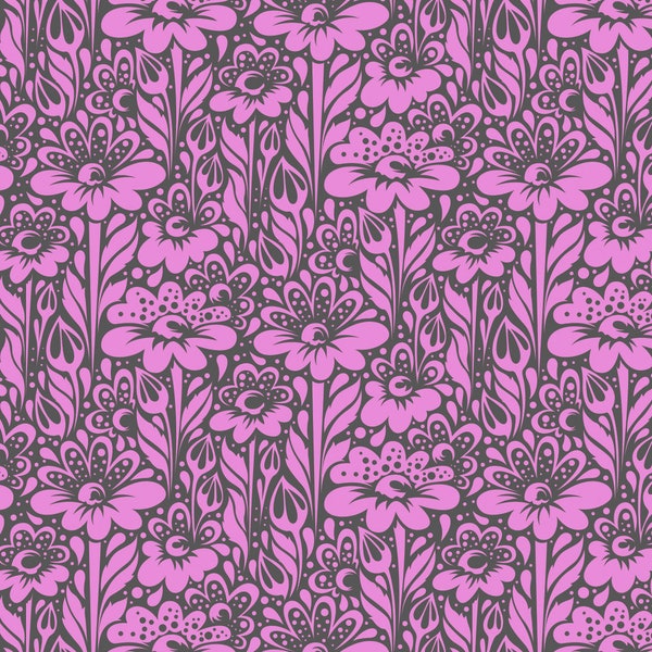 True Colors 2015 FQ or more Tula Pink Daisy Buds wisteria Free Spirit fabrics