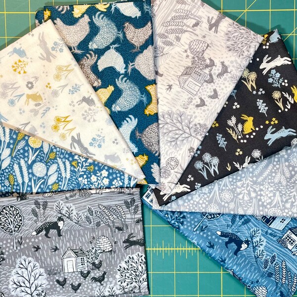 Makower Grove Fabric Etsy